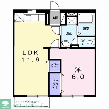 アムールBの物件間取画像